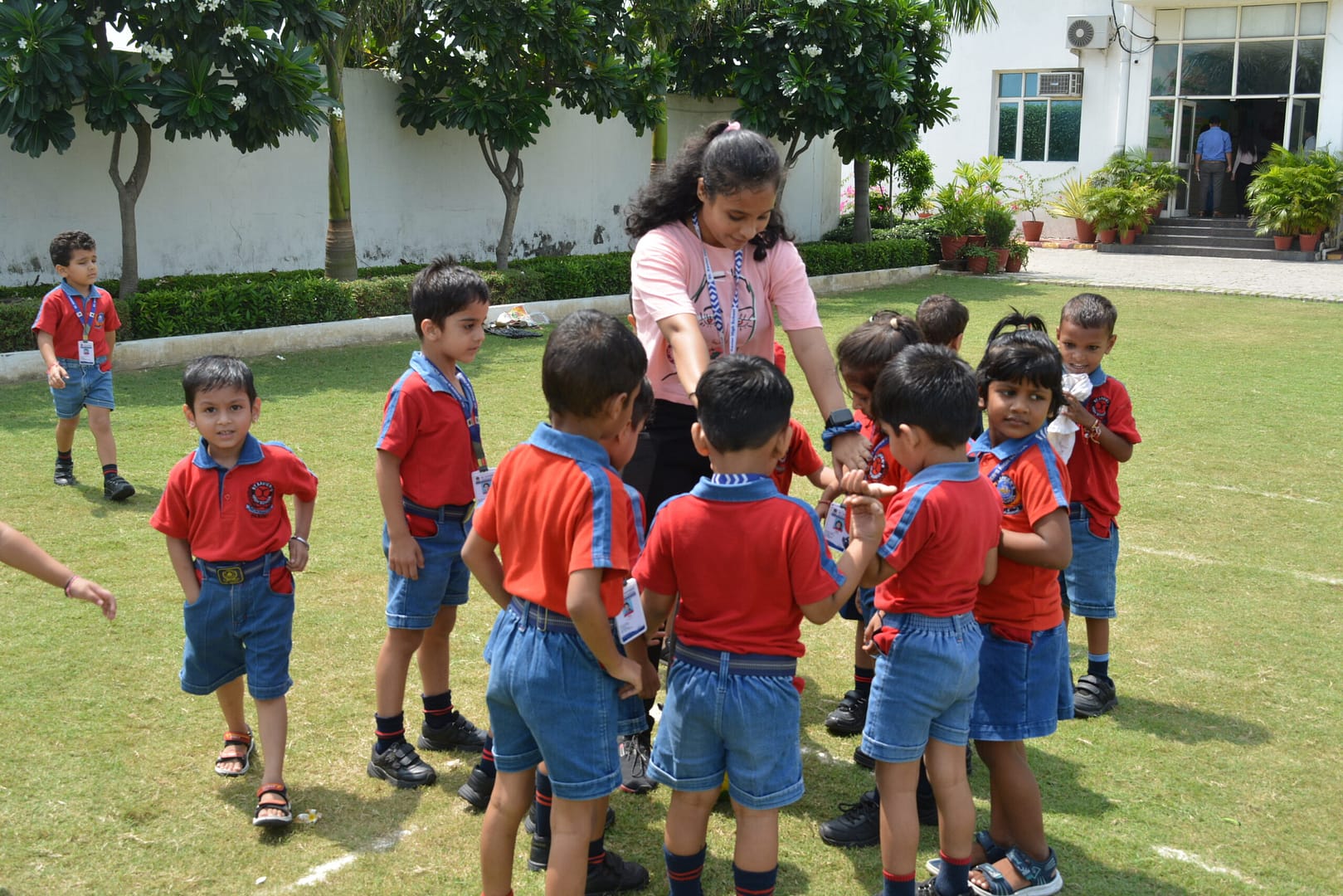 Students at SXHS playing in playground
